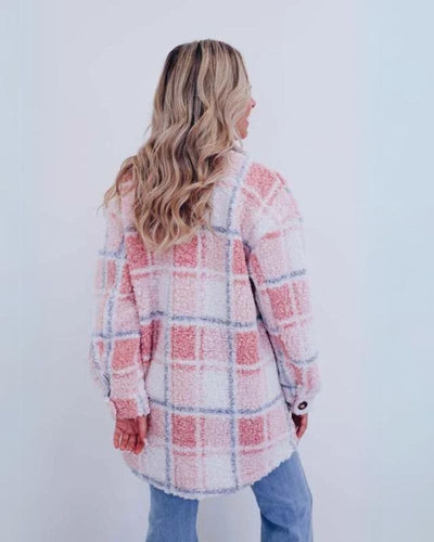 ELINARA - Checked Fleece Jacket