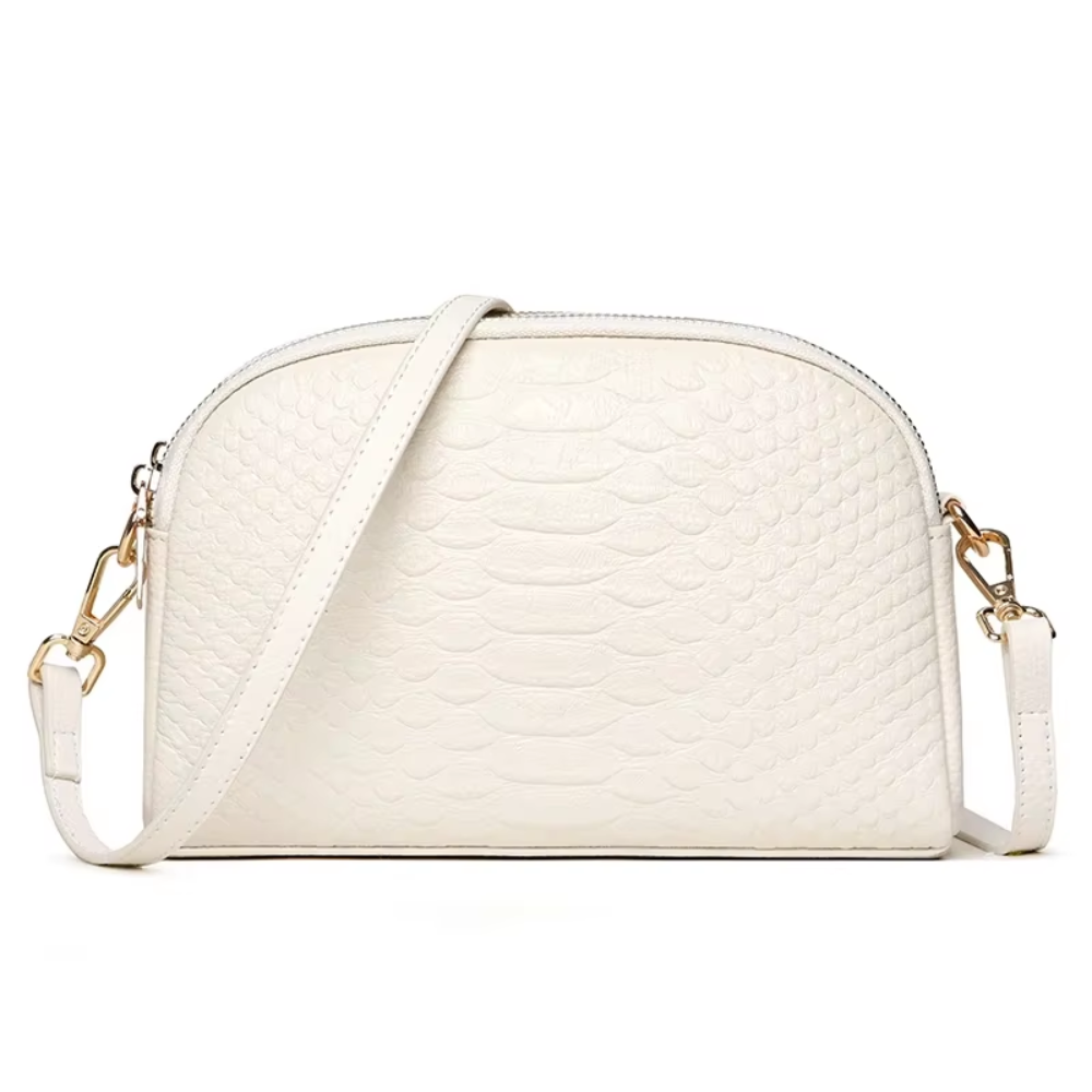 Cora | Beautiful Mini Crossbody Bag Made of Faux Leather with Crocodile Pattern