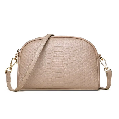 Cora | Beautiful Mini Crossbody Bag Made of Faux Leather with Crocodile Pattern