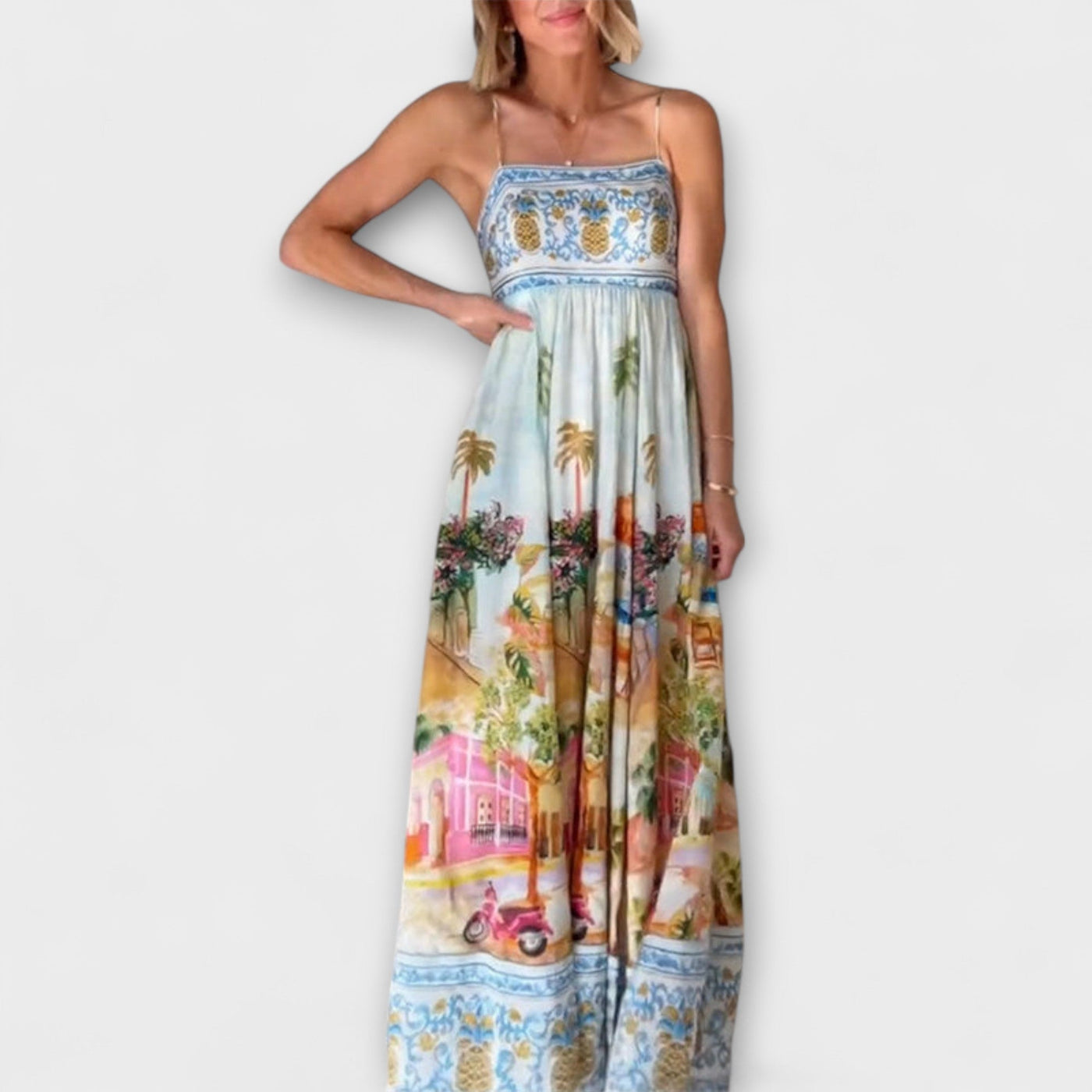Lumen - Aracati Multicolor Maxi Dress