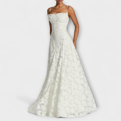 Emberly - Elegant Jacquard Maxi Dress