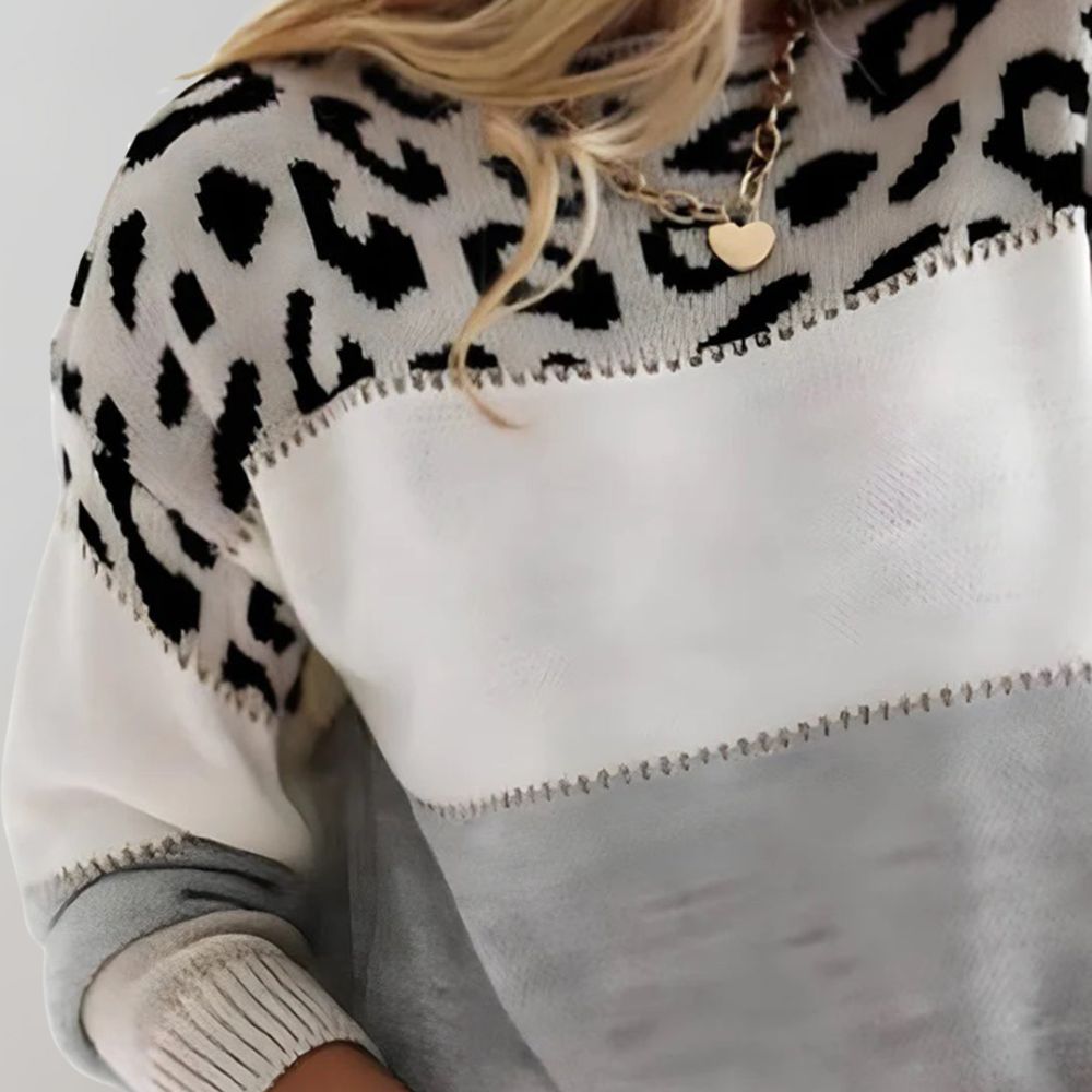 Cheyenne - Leopard-Print Casual Hoodie