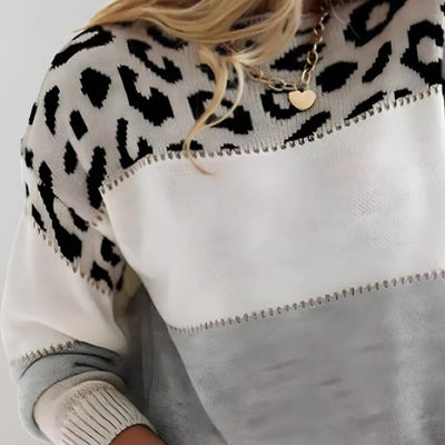 Cheyenne - Leopard-Print Casual Hoodie