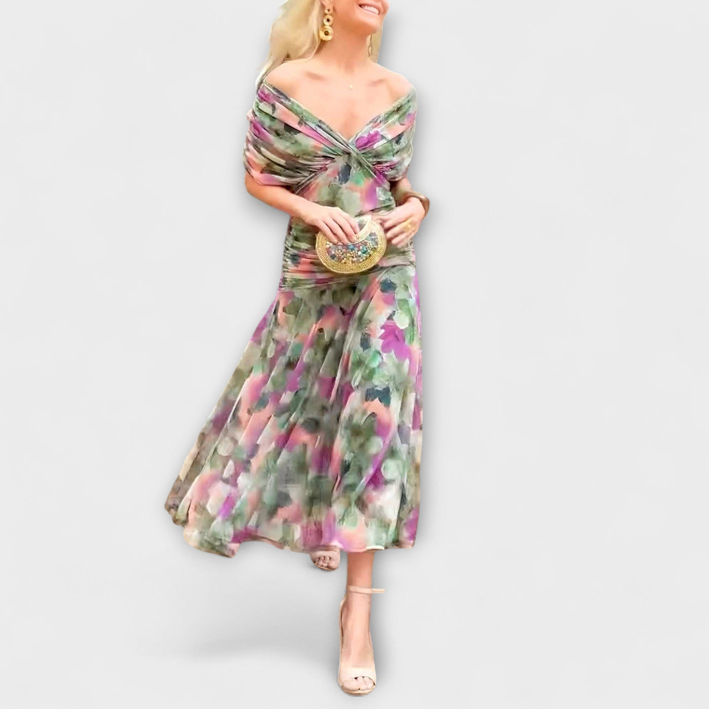 Aurora - Stylish V-Neck Maxi Dress