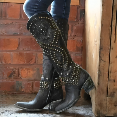 Mia® | Western Knee-High Boots