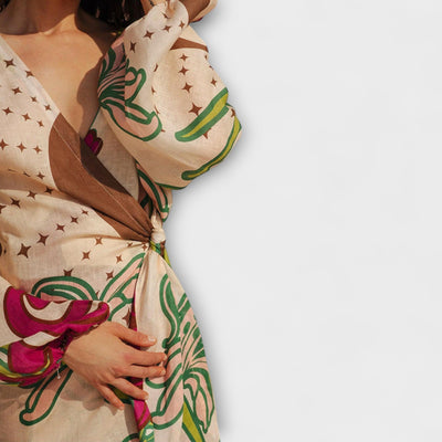 Tracey - Tie Tunic Maxi Dress