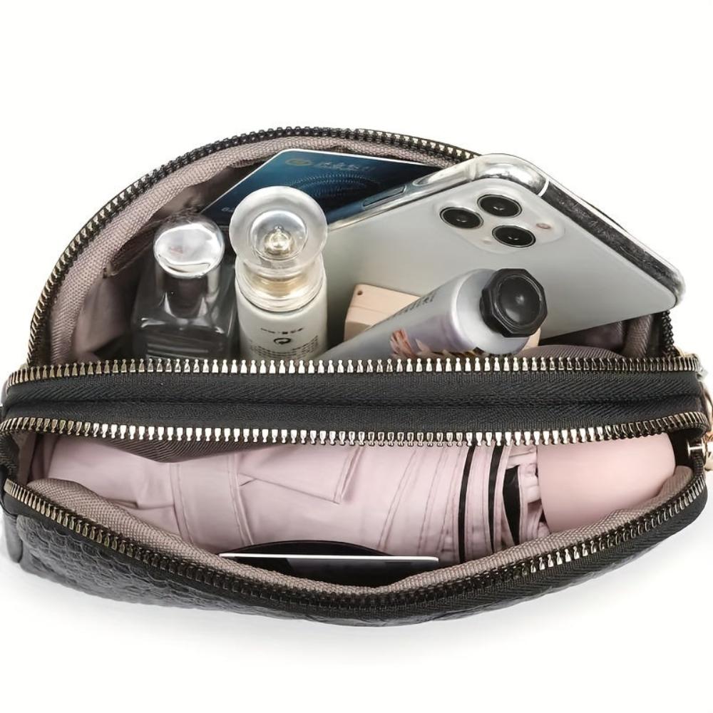 Cora | Beautiful Mini Crossbody Bag Made of Faux Leather with Crocodile Pattern