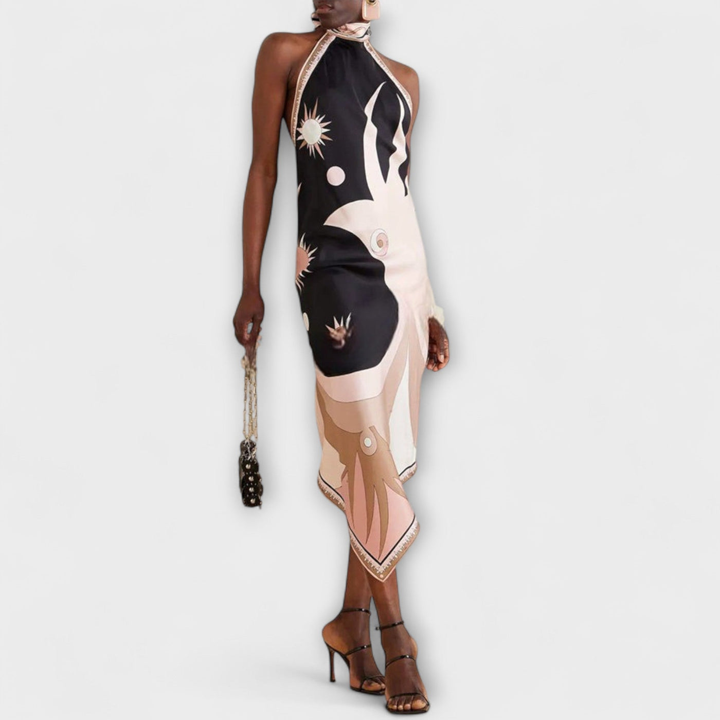 Ivy - Unique Satin Strap Dress